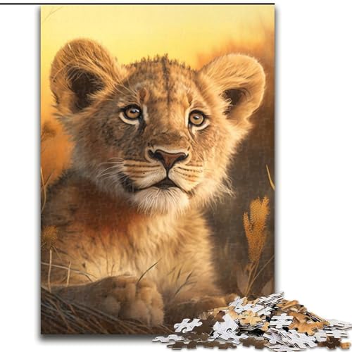 Puzzle 1000 Teile Fantasy-Löwe aus Holz, für Teenager ab 14 Jahren, Heimdekoration, 50x75cm, Denkspiel für Teenager Puzzle 1000 Teile Fantasy-Löwe aus Holz, für Teenager ab 14 Jahren, Heimdekoration, 50x75cm, Denkspiel für Teenager von MLADSOEHK