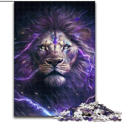 Puzzle 1000 Teile Fantasy-Löwe aus Holz, für Teenager ab 14 Jahren, Heimdekoration, 50x75cm, pädagogisches und unterhaltsames Indoor-Spiel für die Heimdekoration Puzzle 1000 Teile Fantasy-Löwe aus Holz, für Teenager ab 14 Jahren, Heimdekoration, 50x75cm, pädagogisches und unterhaltsames Indoor-Spiel für die Heimdekoration von MLADSOEHK