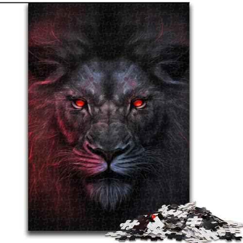 Puzzle 1000 Teile Fantasy-Löwe aus Holz, für Teenager ab 14 Jahren, Heimdekoration, 50x75cm, pädagogisches und unterhaltsames Indoor-Spiel für die Heimdekoration Puzzle 1000 Teile Fantasy-Löwe aus Holz, für Teenager ab 14 Jahren, Heimdekoration, 50x75cm, pädagogisches und unterhaltsames Indoor-Spiel für die Heimdekoration von MLADSOEHK