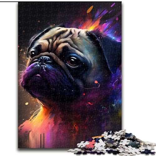 Puzzle 1000 Teile Fantasy-Mops aus Holz, für Teenager ab 14 Jahren, Heimdekoration, 50x75cm, pädagogisches und unterhaltsames Indoor-Spiel für die Heimdekoration Puzzle 1000 Teile Fantasy-Mops aus Holz, für Teenager ab 14 Jahren, Heimdekoration, 50x75cm, pädagogisches und unterhaltsames Indoor-Spiel für die Heimdekoration von MLADSOEHK