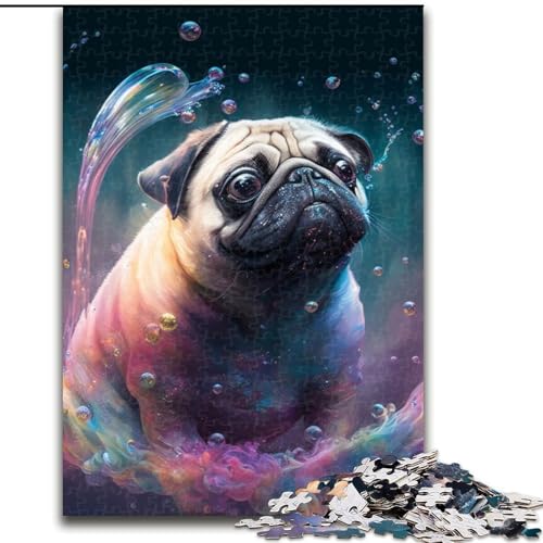 Puzzle 1000 Teile Fantasy-Mops aus Holz, für Teenager und Jugendliche, ideales Geburtstags, 50x75cm, DIY-Dekoration, gehirnfordernde Puzzle 1000 Teile Fantasy-Mops aus Holz, für Teenager und Jugendliche, ideales Geburtstags, 50x75cm, DIY-Dekoration, gehirnfordernde von MLADSOEHK