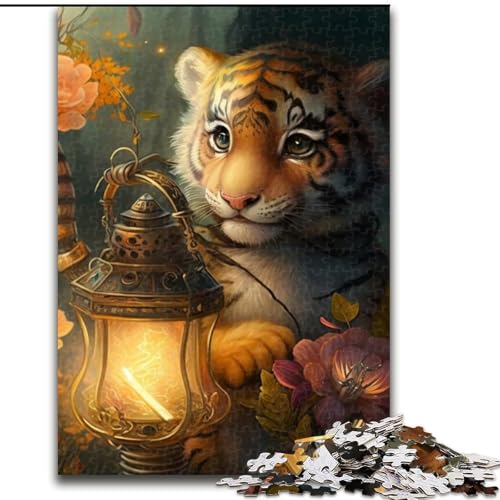 Puzzle 1000 Teile Fantasy Tiger aus Holz, Spielzeug, Geschenk, pädagogisches, intellektuelles, entspannendes Spaßspiel für die ganze Familie, 50x75cm, Geburtstagsfeier für Männer und Frauen Puzzle 1000 Teile Fantasy Tiger aus Holz, Spielzeug, Geschenk, pädagogisches, intellektuelles, entspannendes Spaßspiel für die ganze Familie, 50x75cm, Geburtstagsfeier für Männer und Frauen von MLADSOEHK