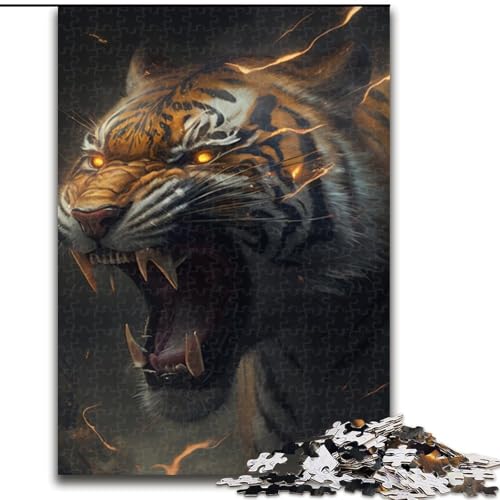 Puzzle 1000 Teile Fantasy Tiger aus Holz, Spielzeug, Geschenk, pädagogisches, intellektuelles, entspannendes Spaßspiel für die ganze Familie, 50x75cm, Geburtstagsfeier für Männer und Frauen Puzzle 1000 Teile Fantasy Tiger aus Holz, Spielzeug, Geschenk, pädagogisches, intellektuelles, entspannendes Spaßspiel für die ganze Familie, 50x75cm, Geburtstagsfeier für Männer und Frauen von MLADSOEHK