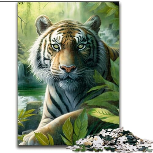 Puzzle 1000 Teile Fantasy Tiger aus Holz, für Jugendliche ab 14 Jahren, Heimdekoration, 50x75cm, Denkspiel für Jugendliche Puzzle 1000 Teile Fantasy Tiger aus Holz, für Jugendliche ab 14 Jahren, Heimdekoration, 50x75cm, Denkspiel für Jugendliche von MLADSOEHK
