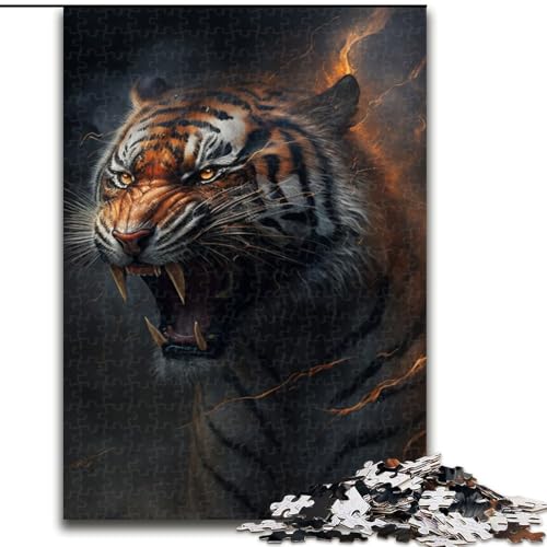 Puzzle 1000 Teile Fantasy Tiger aus Holz, für Teenager ab 14 Jahren, Heimdekoration, 50x75cm, pädagogisches und unterhaltsames Indoor-Spiel für die Heimdekoration Puzzle 1000 Teile Fantasy Tiger aus Holz, für Teenager ab 14 Jahren, Heimdekoration, 50x75cm, pädagogisches und unterhaltsames Indoor-Spiel für die Heimdekoration von MLADSOEHK