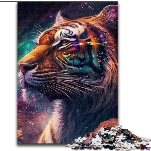 Puzzle 1000 Teile Fantasy Tiger aus Holz, für Teenager ab 14 Jahren, Heimdekoration, 50x75cm, pädagogisches und unterhaltsames Indoor-Spiel für die Heimdekoration Puzzle 1000 Teile Fantasy Tiger aus Holz, für Teenager ab 14 Jahren, Heimdekoration, 50x75cm, pädagogisches und unterhaltsames Indoor-Spiel für die Heimdekoration von MLADSOEHK