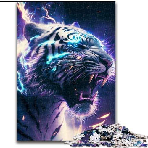 Puzzle 1000 Teile Fantasy Tiger aus Holz, für Teenager ab 14 Jahren, Heimdekoration, 50x75cm, pädagogisches und unterhaltsames Indoor-Spiel für die Heimdekoration Puzzle 1000 Teile Fantasy Tiger aus Holz, für Teenager ab 14 Jahren, Heimdekoration, 50x75cm, pädagogisches und unterhaltsames Indoor-Spiel für die Heimdekoration von MLADSOEHK