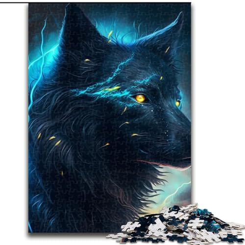 Puzzle 1000 Teile Fantasy Wolf aus Holz, für Jugendliche ab 14 Jahren, Heimdekoration, 50x75cm, Denkspiel für Jugendliche Puzzle 1000 Teile Fantasy Wolf aus Holz, für Jugendliche ab 14 Jahren, Heimdekoration, 50x75cm, Denkspiel für Jugendliche von MLADSOEHK