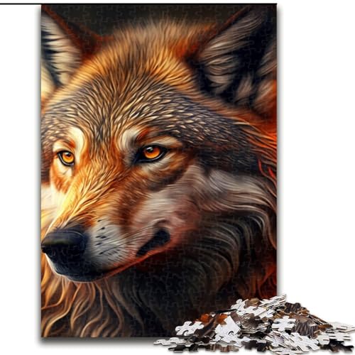 Puzzle 1000 Teile Fantasy Wolf aus Holz, für Teenager ab 14 Jahren, Heimdekoration, 50x75cm, pädagogisches und unterhaltsames Indoor-Spiel für die Heimdekoration Puzzle 1000 Teile Fantasy Wolf aus Holz, für Teenager ab 14 Jahren, Heimdekoration, 50x75cm, pädagogisches und unterhaltsames Indoor-Spiel für die Heimdekoration von MLADSOEHK