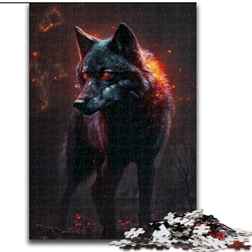 Puzzle 1000 Teile Fantasy Wolf aus Holz, für Teenager ab 14 Jahren, Heimdekoration, 50x75cm, pädagogisches und unterhaltsames Indoor-Spiel für die Heimdekoration Puzzle 1000 Teile Fantasy Wolf aus Holz, für Teenager ab 14 Jahren, Heimdekoration, 50x75cm, pädagogisches und unterhaltsames Indoor-Spiel für die Heimdekoration von MLADSOEHK