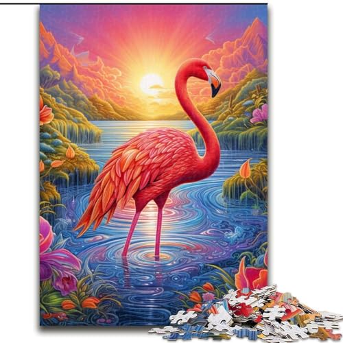 Puzzle 1000 Teile Flamingo aus Holz, für Jugendliche ab 14 Jahren, Heimdekoration, 50x75cm, Denkspiel für Jugendliche Puzzle 1000 Teile Flamingo aus Holz, für Jugendliche ab 14 Jahren, Heimdekoration, 50x75cm, Denkspiel für Jugendliche von MLADSOEHK