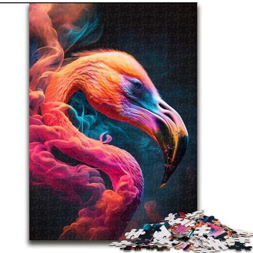 Puzzle 1000 Teile Flamingo aus Holz, für Jugendliche ab 14 Jahren, Heimdekoration, 50x75cm, pädagogisches und unterhaltsames Indoor-Spiel für die Heimdekoration Puzzle 1000 Teile Flamingo aus Holz, für Jugendliche ab 14 Jahren, Heimdekoration, 50x75cm, pädagogisches und unterhaltsames Indoor-Spiel für die Heimdekoration von MLADSOEHK
