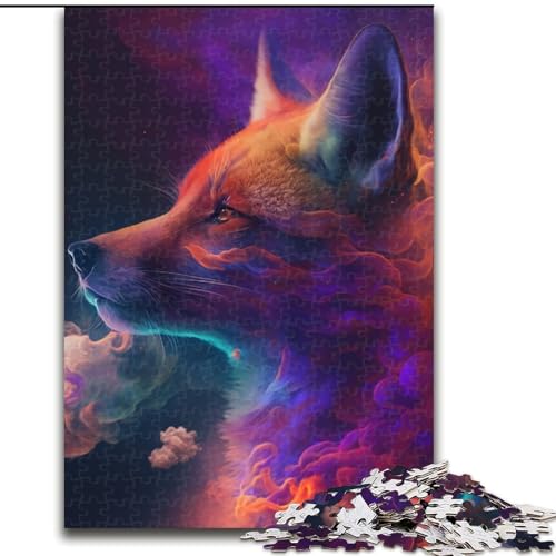 Puzzle 1000 Teile Fuchsnebel aus Holz, für Jugendliche ab 14 Jahren, Heimdekoration, 50x75cm, Denkspiel für Jugendliche Puzzle 1000 Teile Fuchsnebel aus Holz, für Jugendliche ab 14 Jahren, Heimdekoration, 50x75cm, Denkspiel für Jugendliche von MLADSOEHK