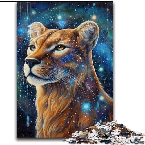 Puzzle 1000 Teile Galaxie-Löwe aus Holz, für Jugendliche ab 14 Jahren, Heimdekoration, 50x75cm, Denksportspiel für Teenager Puzzle 1000 Teile Galaxie-Löwe aus Holz, für Jugendliche ab 14 Jahren, Heimdekoration, 50x75cm, Denksportspiel für Teenager von MLADSOEHK