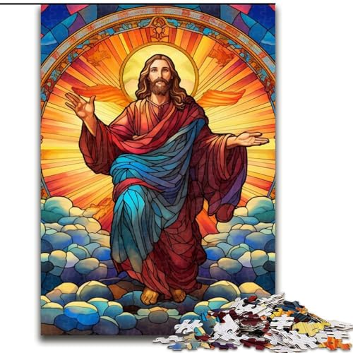 Puzzle 1000 Teile Jesus im Himmel aus Holz, Spielzeug, Geschenk, pädagogisches, intellektuelles, entspannendes Spaßspiel für die ganze Familie, 50x75cm, Geburtstagsfeier für Männer und Frauen Puzzle 1000 Teile Jesus im Himmel aus Holz, Spielzeug, Geschenk, pädagogisches, intellektuelles, entspannendes Spaßspiel für die ganze Familie, 50x75cm, Geburtstagsfeier für Männer und Frauen von MLADSOEHK