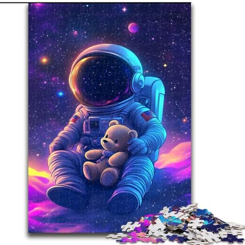 Puzzle 1000 Teile für Erwachsene, Astronaut, Spielspielzeug, jedes Teil ist einzigartig – anspruchsvolles Familienspiel für Kinder ab 14 Jahren (Größe 26x38cm) von MLADSOEHK