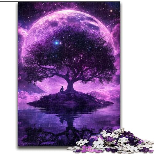 Puzzle 1000 Teile für Erwachsene, Baum des Lebens, Spielspielzeug, jedes Teil ist einzigartig – anspruchsvolles Familienspiel für Kinder ab 14 Jahren (Größe 50x75cm) von MLADSOEHK