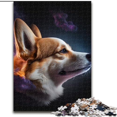 Puzzle 1000 Teile für Erwachsene, Corgi aus Holz, einzigartige DIY-Geschenkidee zur Heimdekoration, 50x75cm, für Geburtstage, Feiertage, Weihnachten, Halloween Puzzle 1000 Teile für Erwachsene, Corgi aus Holz, einzigartige DIY-Geschenkidee zur Heimdekoration, 50x75cm, für Geburtstage, Feiertage, Weihnachten, Halloween von MLADSOEHK