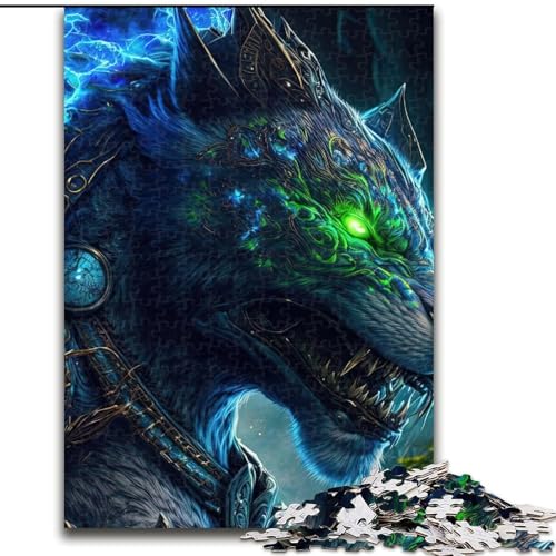 Puzzle 1000 Teile für Erwachsene, Cosmic Warrior Wolf, aus Holz, für Teenager und Familienspaß – DIY-Denkspiel, Geschenk, 50x75cm, Geburtstagsparty für Männer und Frauen Puzzle 1000 Teile für Erwachsene, Cosmic Warrior Wolf, aus Holz, für Teenager und Familienspaß – DIY-Denkspiel, Geschenk, 50x75cm, Geburtstagsparty für Männer und Frauen von MLADSOEHK