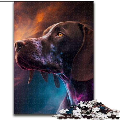 Puzzle 1000 Teile für Erwachsene, Deutscher Kurzhaar-Vorstehhund, aus Holz, einzigartige DIY-Geschenkidee für die Heimdekoration, 50x75cm, für Geburtstag, Urlaub, Weihnachten, Halloween Puzzle 1000 Teile für Erwachsene, Deutscher Kurzhaar-Vorstehhund, aus Holz, einzigartige DIY-Geschenkidee für die Heimdekoration, 50x75cm, für Geburtstag, Urlaub, Weihnachten, Halloween von MLADSOEHK