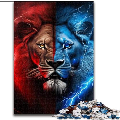 Puzzle 1000 Teile für Erwachsene, Fantasie-Löwe, aus Holz, EIN tolles Geschenk für Familienspaß, 50x75cm, Denksportaufgabe, Spiel für Erwachsene, interaktive Familienaktivität Puzzle 1000 Teile für Erwachsene, Fantasie-Löwe, aus Holz, EIN tolles Geschenk für Familienspaß, 50x75cm, Denksportaufgabe, Spiel für Erwachsene, interaktive Familienaktivität von MLADSOEHK