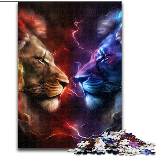 Puzzle 1000 Teile für Erwachsene, Fantasie-Löwe, aus Holz, EIN tolles Geschenk für Familienspaß, 50x75cm, Denksportaufgabe, Spiel für Erwachsene, interaktive Familienaktivität Puzzle 1000 Teile für Erwachsene, Fantasie-Löwe, aus Holz, EIN tolles Geschenk für Familienspaß, 50x75cm, Denksportaufgabe, Spiel für Erwachsene, interaktive Familienaktivität von MLADSOEHK