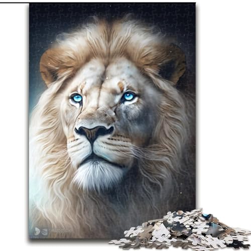 Puzzle 1000 Teile für Erwachsene, Fantasie-Löwe aus Holz, einzigartige DIY-Geschenkidee zur Heimdekoration, 50x75cm, für Geburtstag, Urlaub, Weihnachten, Halloween Puzzle 1000 Teile für Erwachsene, Fantasie-Löwe aus Holz, einzigartige DIY-Geschenkidee zur Heimdekoration, 50x75cm, für Geburtstag, Urlaub, Weihnachten, Halloween von MLADSOEHK