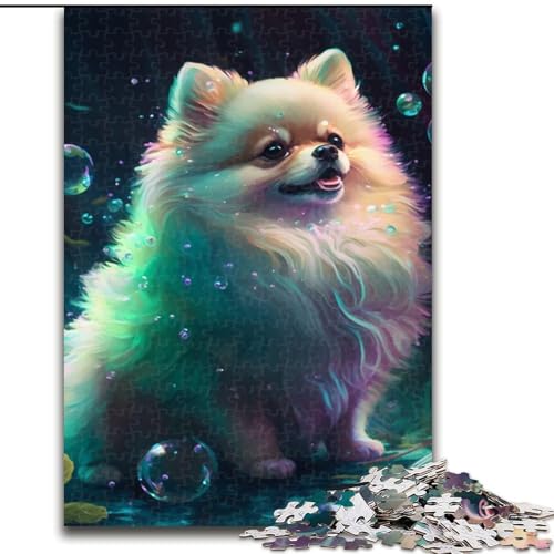 Puzzle 1000 Teile für Erwachsene, Fantasie-Zwergspitz aus Holz, einzigartige DIY-Geschenkidee zur Heimdekoration, 50x75cm, für Geburtstag, Urlaub, Weihnachten, Halloween Puzzle 1000 Teile für Erwachsene, Fantasie-Zwergspitz aus Holz, einzigartige DIY-Geschenkidee zur Heimdekoration, 50x75cm, für Geburtstag, Urlaub, Weihnachten, Halloween von MLADSOEHK