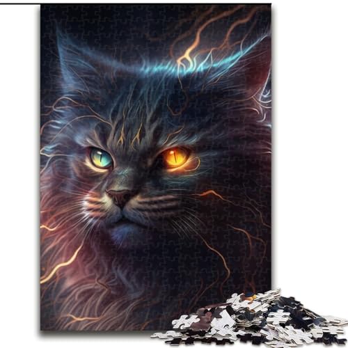 Puzzle 1000 Teile für Erwachsene, Fantasiekatze aus Holz, Kinder ab 14 Jahren, 50x75cm, für Familienspaß, perfekt für Feiertage, interaktive Spieleabende Puzzle 1000 Teile für Erwachsene, Fantasiekatze aus Holz, Kinder ab 14 Jahren, 50x75cm, für Familienspaß, perfekt für Feiertage, interaktive Spieleabende von MLADSOEHK