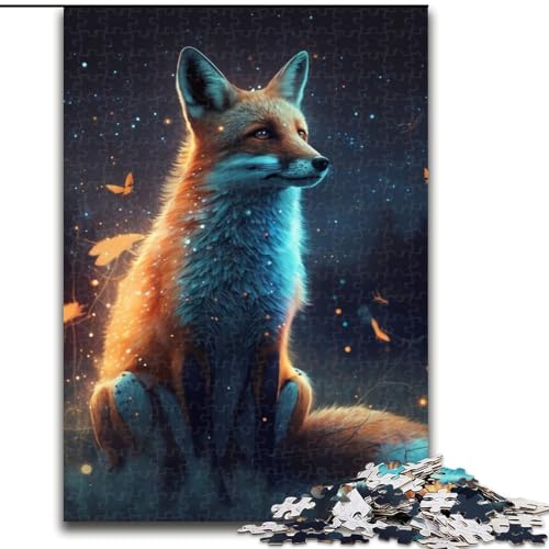 Puzzle 1000 Teile für Erwachsene, Fantasy-Fuchs aus Holz, einzigartige DIY-Geschenkidee zur Heimdekoration, 50x75cm, für Geburtstag, Urlaub, Weihnachten, Halloween Puzzle 1000 Teile für Erwachsene, Fantasy-Fuchs aus Holz, einzigartige DIY-Geschenkidee zur Heimdekoration, 50x75cm, für Geburtstag, Urlaub, Weihnachten, Halloween von MLADSOEHK