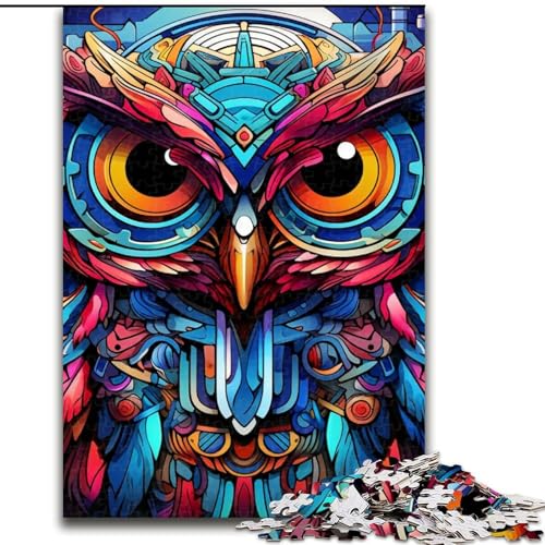 Puzzle 1000 Teile für Erwachsene, Fantasy-Kunst-Eule aus Holz, EIN tolles Geschenk für Familienspaß, 50x75cm, Denksportaufgabe, Spiel für Erwachsene, interaktive Familienaktivität Puzzle 1000 Teile für Erwachsene, Fantasy-Kunst-Eule aus Holz, EIN tolles Geschenk für Familienspaß, 50x75cm, Denksportaufgabe, Spiel für Erwachsene, interaktive Familienaktivität von MLADSOEHK