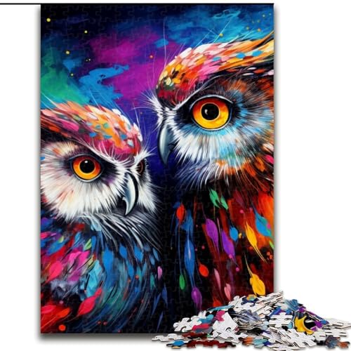 Puzzle 1000 Teile für Erwachsene, Fantasy-Kunst-Eule aus Holz, einzigartige DIY-Heimdekor-Geschenkidee, 50x75cm, für Geburtstag, Urlaub, Weihnachten, Halloween Puzzle 1000 Teile für Erwachsene, Fantasy-Kunst-Eule aus Holz, einzigartige DIY-Heimdekor-Geschenkidee, 50x75cm, für Geburtstag, Urlaub, Weihnachten, Halloween von MLADSOEHK