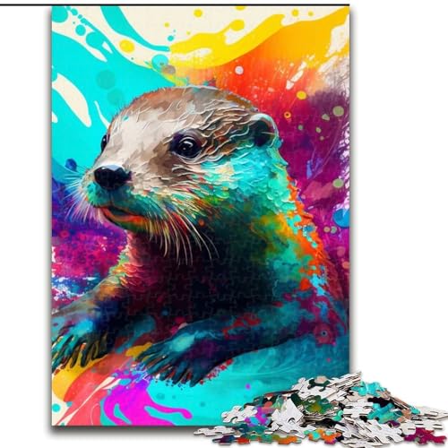 Puzzle 1000 Teile für Erwachsene, Fantasy-Otter aus Holz, einzigartige DIY-Geschenkidee zur Heimdekoration, 50x75cm, für Geburtstag, Urlaub, Weihnachten, Halloween Puzzle 1000 Teile für Erwachsene, Fantasy-Otter aus Holz, einzigartige DIY-Geschenkidee zur Heimdekoration, 50x75cm, für Geburtstag, Urlaub, Weihnachten, Halloween von MLADSOEHK