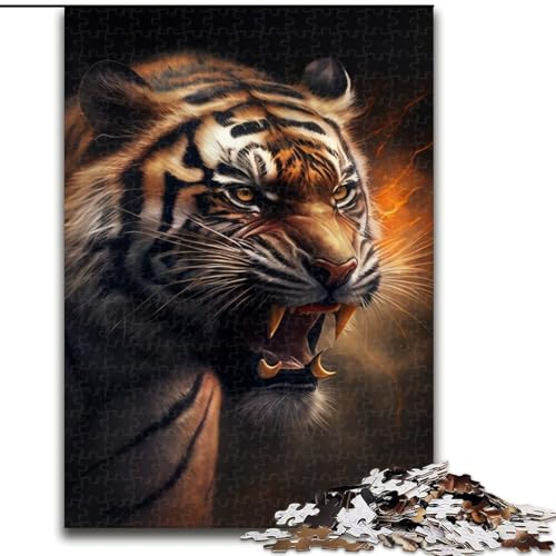 Puzzle 1000 Teile für Erwachsene, Fantasy-Tiger, aus Holz, EIN tolles Geschenk für Familienspaß, 50x75cm, Denksportaufgabe, Spiel für Erwachsene, interaktive Familienaktivität Puzzle 1000 Teile für Erwachsene, Fantasy-Tiger, aus Holz, EIN tolles Geschenk für Familienspaß, 50x75cm, Denksportaufgabe, Spiel für Erwachsene, interaktive Familienaktivität von MLADSOEHK