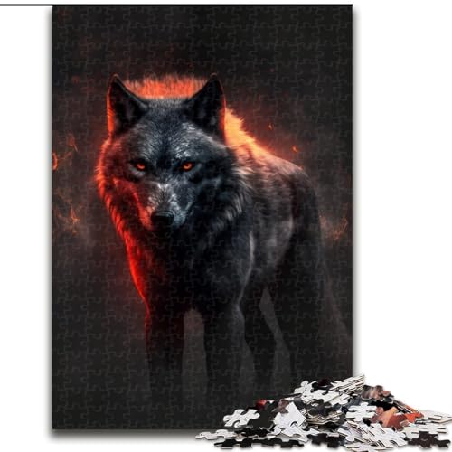 Puzzle 1000 Teile für Erwachsene, Fantasy-Wolf, aus Holz, EIN tolles Geschenk für Familienspaß, 50x75cm, Denksportaufgabe, Spiel für Erwachsene, interaktive Familienaktivität Puzzle 1000 Teile für Erwachsene, Fantasy-Wolf, aus Holz, EIN tolles Geschenk für Familienspaß, 50x75cm, Denksportaufgabe, Spiel für Erwachsene, interaktive Familienaktivität von MLADSOEHK