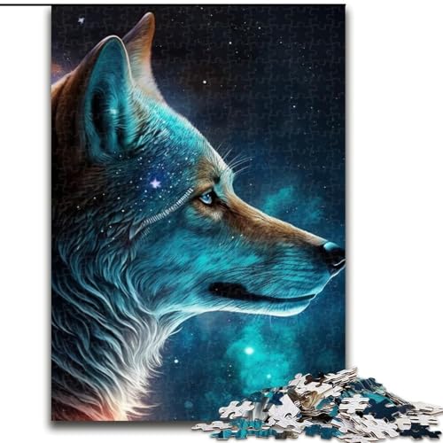 Puzzle 1000 Teile für Erwachsene, Fantasy-Wolf aus Holz, einzigartige DIY-Geschenkidee zur Heimdekoration, 50x75cm, für Geburtstag, Urlaub, Weihnachten, Halloween Puzzle 1000 Teile für Erwachsene, Fantasy-Wolf aus Holz, einzigartige DIY-Geschenkidee zur Heimdekoration, 50x75cm, für Geburtstag, Urlaub, Weihnachten, Halloween von MLADSOEHK