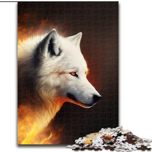 Puzzle 1000 Teile für Erwachsene, Fantasy-Wolf aus Holz, einzigartige DIY-Geschenkidee zur Heimdekoration, 50x75cm, für Geburtstag, Urlaub, Weihnachten, Halloween Puzzle 1000 Teile für Erwachsene, Fantasy-Wolf aus Holz, einzigartige DIY-Geschenkidee zur Heimdekoration, 50x75cm, für Geburtstag, Urlaub, Weihnachten, Halloween von MLADSOEHK