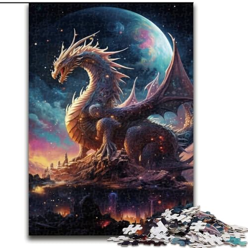 Puzzle 1000 Teile für Erwachsene, Galaxie-Drache, aus Holz, EIN tolles Geschenk für Familienspaß, 50x75cm, Denksportaufgabe, Spiel für Erwachsene, interaktive Familienaktivität Puzzle 1000 Teile für Erwachsene, Galaxie-Drache, aus Holz, EIN tolles Geschenk für Familienspaß, 50x75cm, Denksportaufgabe, Spiel für Erwachsene, interaktive Familienaktivität von MLADSOEHK