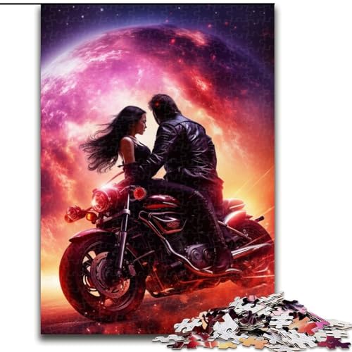 Puzzle 1000 Teile für Erwachsene, Galaxie-Motorradpaar, aus Holz, EIN tolles Geschenk für Familienspaß, 50x75cm, Denksportaufgabe, Spiel für Erwachsene, interaktive Familienaktivität Puzzle 1000 Teile für Erwachsene, Galaxie-Motorradpaar, aus Holz, EIN tolles Geschenk für Familienspaß, 50x75cm, Denksportaufgabe, Spiel für Erwachsene, interaktive Familienaktivität von MLADSOEHK