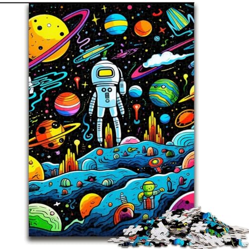 Puzzle 1000 Teile für Erwachsene, Galaxie-Planet aus Holz, einzigartige DIY-Geschenkidee für die Heimdekoration, 50x75cm, für Geburtstag, Urlaub, Weihnachten, Halloween Puzzle 1000 Teile für Erwachsene, Galaxie-Planet aus Holz, einzigartige DIY-Geschenkidee für die Heimdekoration, 50x75cm, für Geburtstag, Urlaub, Weihnachten, Halloween von MLADSOEHK