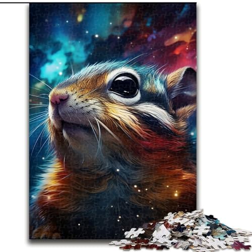 Puzzle 1000 Teile für Erwachsene, Galaxien-Eichhörnchen, aus Holz, EIN tolles Geschenk für Familienspaß, 50x75cm, Denksportaufgabe, Spiel für Erwachsene, interaktive Familienaktivität Puzzle 1000 Teile für Erwachsene, Galaxien-Eichhörnchen, aus Holz, EIN tolles Geschenk für Familienspaß, 50x75cm, Denksportaufgabe, Spiel für Erwachsene, interaktive Familienaktivität von MLADSOEHK