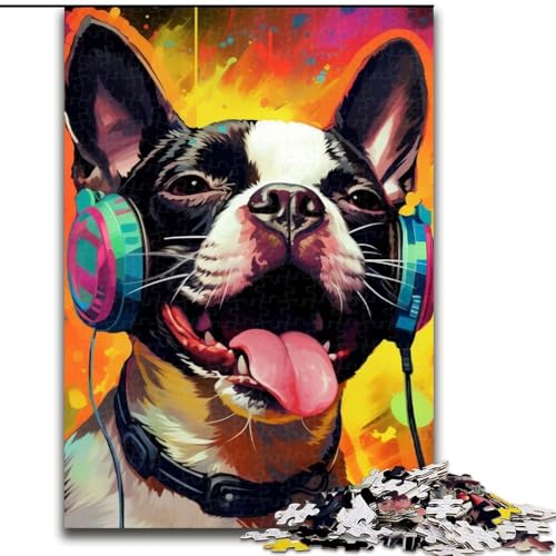 Puzzle 1000 Teile für Erwachsene, Hund mit Kopfhörern, aus Holz, EIN tolles Geschenk für Familienspaß, 50x75cm, Denksportaufgabe, Spiel für Erwachsene, interaktive Familienaktivität Puzzle 1000 Teile für Erwachsene, Hund mit Kopfhörern, aus Holz, EIN tolles Geschenk für Familienspaß, 50x75cm, Denksportaufgabe, Spiel für Erwachsene, interaktive Familienaktivität von MLADSOEHK