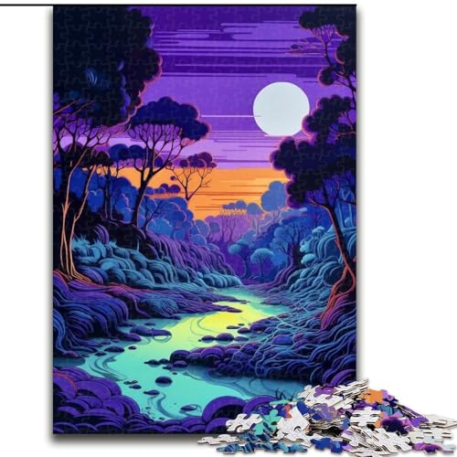 Puzzle 1000 Teile für Erwachsene, dunkler Wald, aus Holz, ideal als Dekoration für Zuhause und Büro, Geburtstag, 50x75cm, DIY-Kunstdekor Puzzle 1000 Teile für Erwachsene, dunkler Wald, aus Holz, ideal als Dekoration für Zuhause und Büro, Geburtstag, 50x75cm, DIY-Kunstdekor von MLADSOEHK