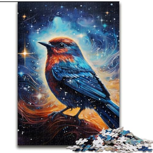Puzzle 1000 Teile für Erwachsene, farbenfroher Kunst-Spatz aus Holz, Kinder ab 14 Jahren, 50x75cm, für Familienspaß, perfekt für den Urlaub, interaktive Spieleabende Puzzle 1000 Teile für Erwachsene, farbenfroher Kunst-Spatz aus Holz, Kinder ab 14 Jahren, 50x75cm, für Familienspaß, perfekt für den Urlaub, interaktive Spieleabende von MLADSOEHK