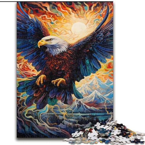 Puzzle 1000 Teile für Erwachsene, farbenfroher Kunstadler aus Holz, EIN tolles Geschenk für Familienspaß, 50x75cm, Denksportaufgabe, Spiel für Erwachsene, interaktive Familienaktivität Puzzle 1000 Teile für Erwachsene, farbenfroher Kunstadler aus Holz, EIN tolles Geschenk für Familienspaß, 50x75cm, Denksportaufgabe, Spiel für Erwachsene, interaktive Familienaktivität von MLADSOEHK