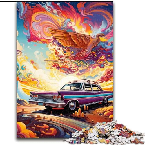 Puzzle 1000 Teile für Erwachsene, farbenfrohes Kunst-Sportauto aus Holz, einzigartige DIY-Heimdekoration, Geschenkidee, 50x75cm, für Geburtstag, Urlaub, Weihnachten, Halloween Puzzle 1000 Teile für Erwachsene, farbenfrohes Kunst-Sportauto aus Holz, einzigartige DIY-Heimdekoration, Geschenkidee, 50x75cm, für Geburtstag, Urlaub, Weihnachten, Halloween von MLADSOEHK