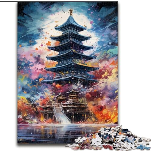 Puzzle 1000 Teile für Erwachsene, japanischer Tempel, aus Holz, EIN tolles Geschenk für Familienspaß, 50x75cm, Denksportaufgabe, Spiel für Erwachsene, interaktive Familienaktivität Puzzle 1000 Teile für Erwachsene, japanischer Tempel, aus Holz, EIN tolles Geschenk für Familienspaß, 50x75cm, Denksportaufgabe, Spiel für Erwachsene, interaktive Familienaktivität von MLADSOEHK