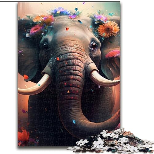 Puzzle 1000 Teile für Erwachsene Blumenelefant aus Holz, EIN tolles Geschenk für Familienspaß 50x75cm Denksportaufgabe, Spiel für Erwachsene, interaktive Familienaktivität Puzzle 1000 Teile für Erwachsene Blumenelefant aus Holz, EIN tolles Geschenk für Familienspaß 50x75cm Denksportaufgabe, Spiel für Erwachsene, interaktive Familienaktivität von MLADSOEHK