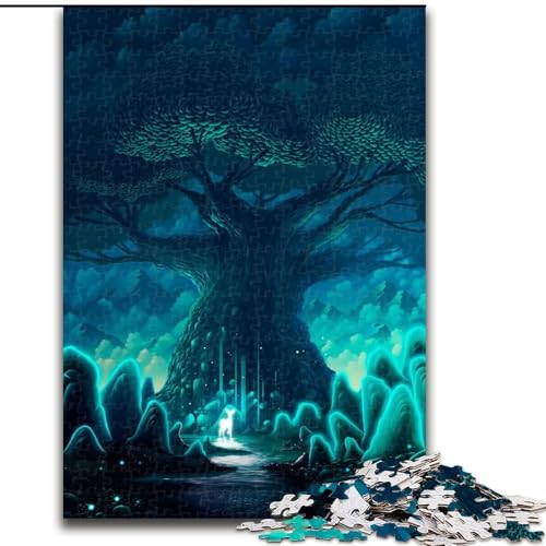 Puzzle 1000 Teile für Erwachsene Crystal Tree, Lernspielzeug für Eignet ganze Familie für und 14 Jahre alt (Größe 50x75cm) von MLADSOEHK