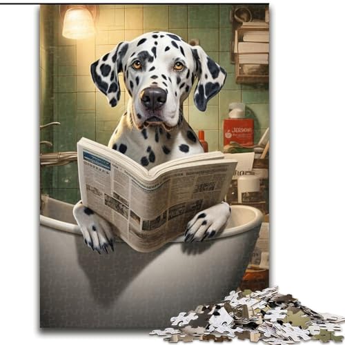 Puzzle 1000 Teile für Erwachsene Dalmatiner liest Zeitung aus Holz, für Teenager & Familienspaß - DIY Denkspiel Geschenk 50x75cm Geburtstagsparty für Männer Frauen Puzzle 1000 Teile für Erwachsene Dalmatiner liest Zeitung aus Holz, für Teenager & Familienspaß - DIY Denkspiel Geschenk 50x75cm Geburtstagsparty für Männer Frauen von MLADSOEHK